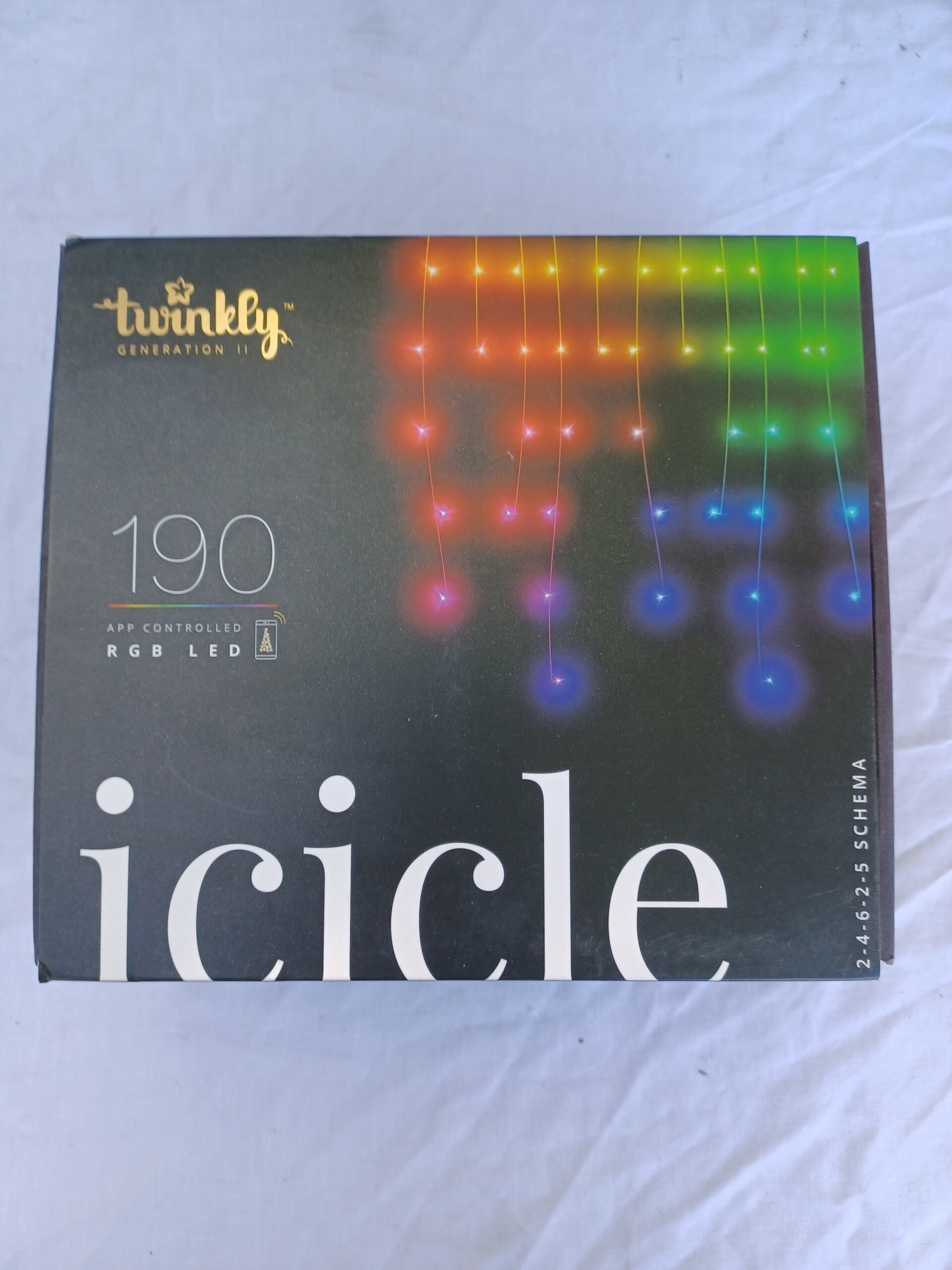 twinkly icicle 190 led , neuf