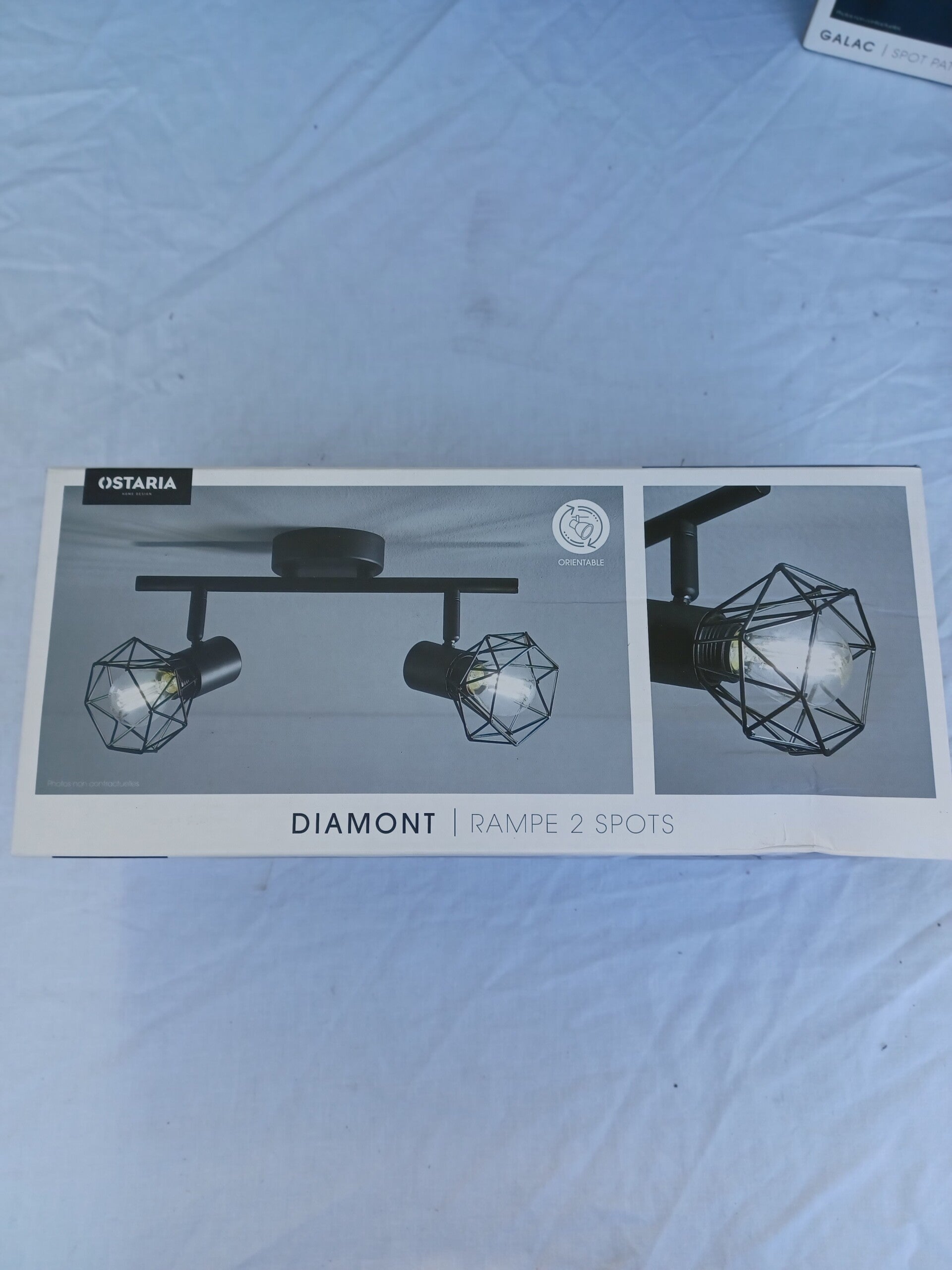 rampe 2 spots ostaria diamont , neuf
