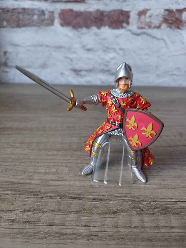 figurine papo , chevalier rouge , neuf