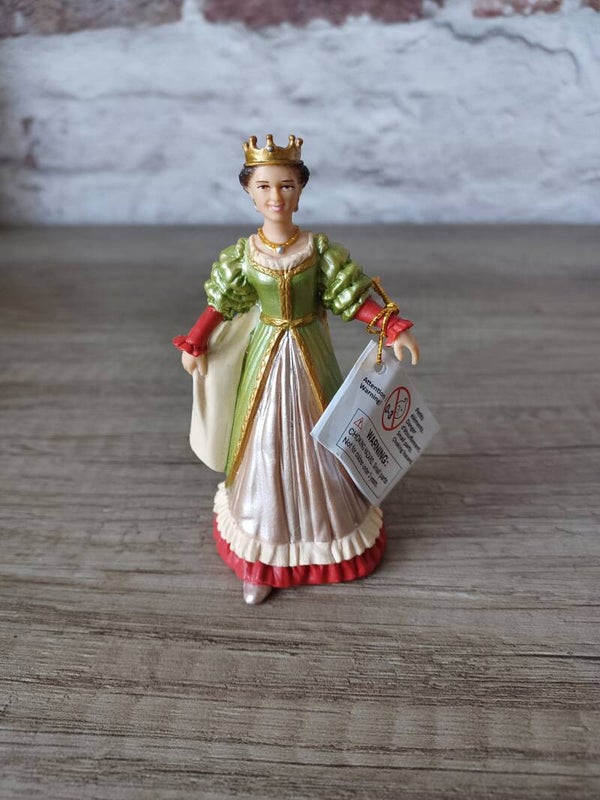 figurine papo , reine verte et rouge , neuf