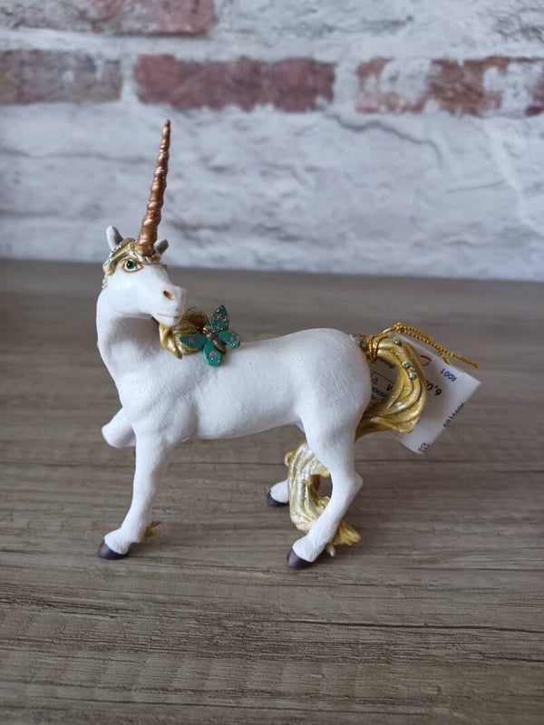 figurine papo , licorne dorée , neuf