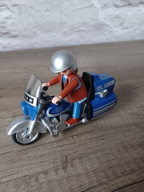 playmobil , moto biker , occasion