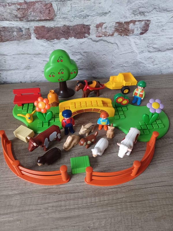 playmobil 123 jardin et animaux , occasion