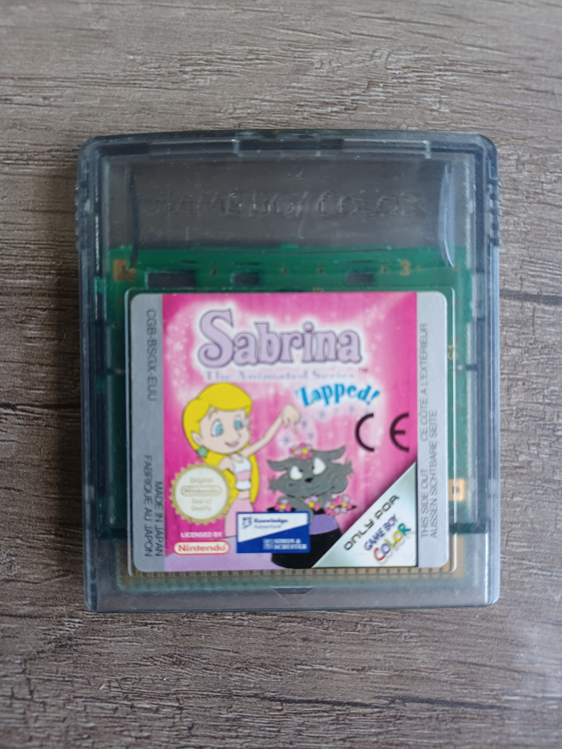 jeu gameboy color , sabrina , occasion