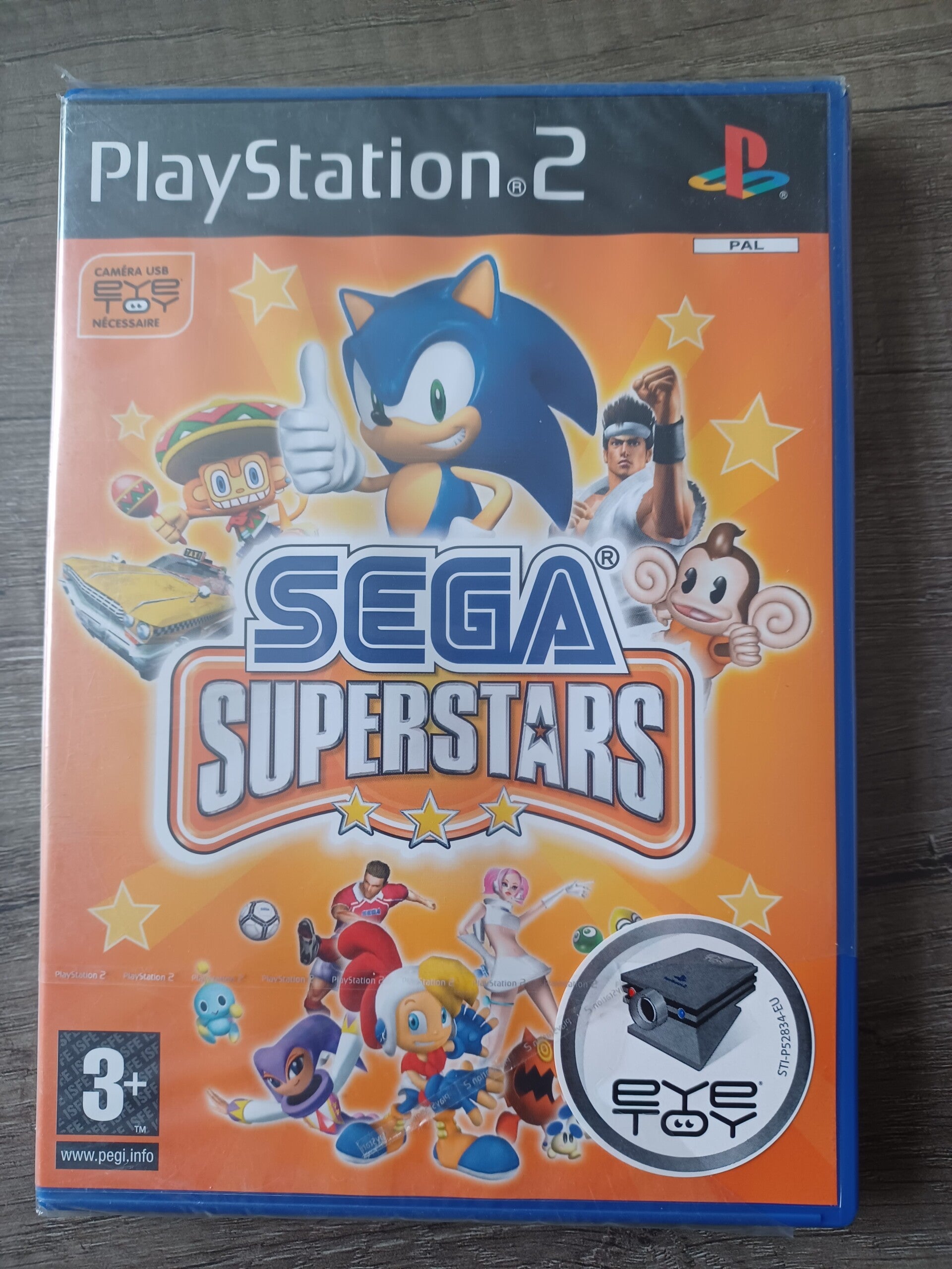 jeu ps2 , sega superstars , neuf