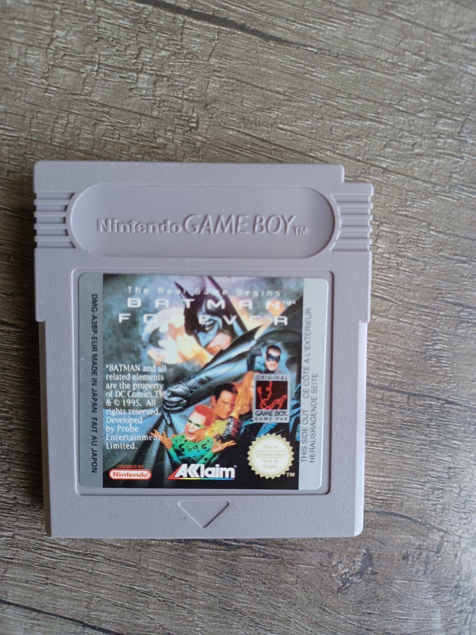 jeu gameboy , batman forever  , occasion