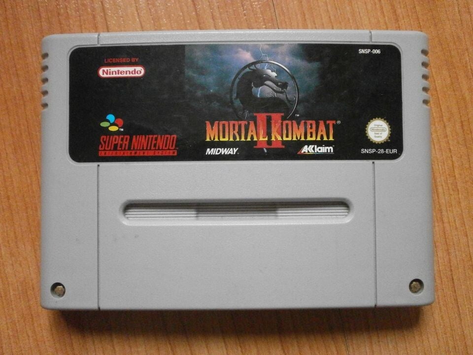 jeu super nintendo mortal kombat 2, occasion