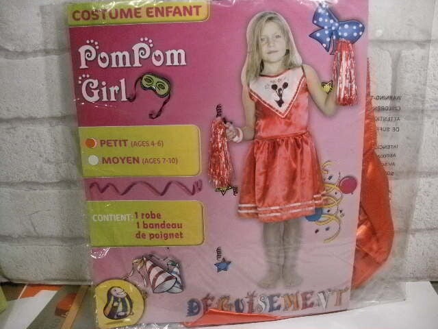 deguisement pom pom girl 4-6 ans , neuf