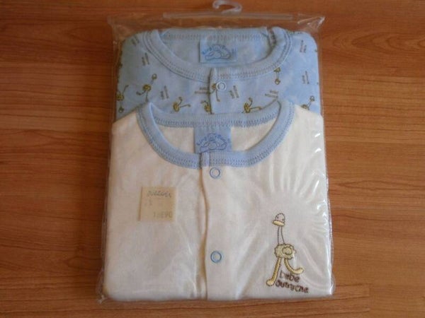 2 pyjamas bebe bleu , king bear , 6 mois , neuf