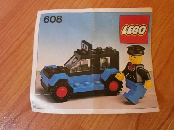 lego 608 le taxi , complet, occasion