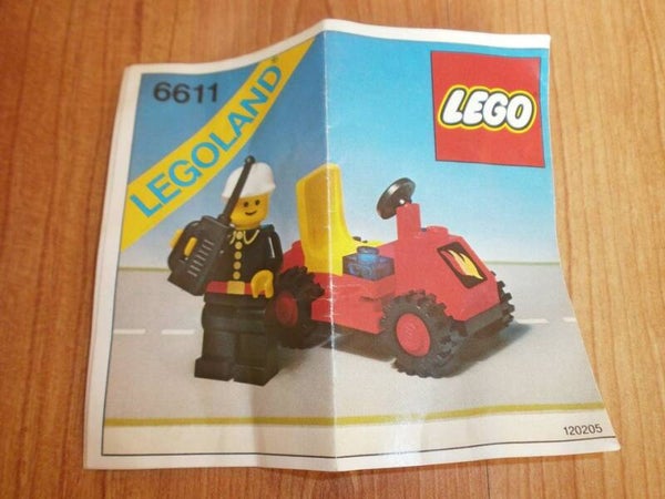 lego 6611 voiture de pompiers , complet , occasion