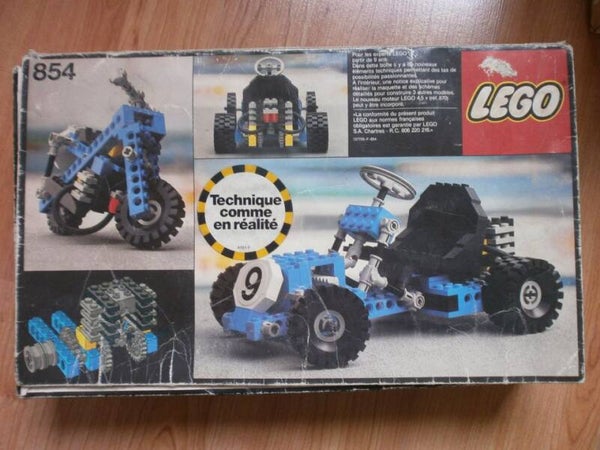 lego 854 , boite vide boite abimée , occasion