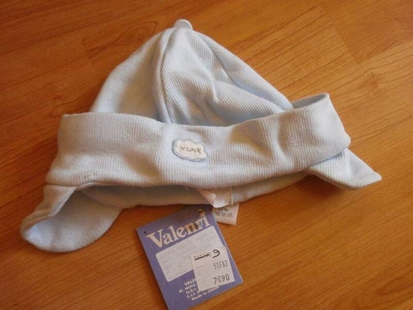 bonnet bebe ,valenri , bleu , 12 mois, neuf