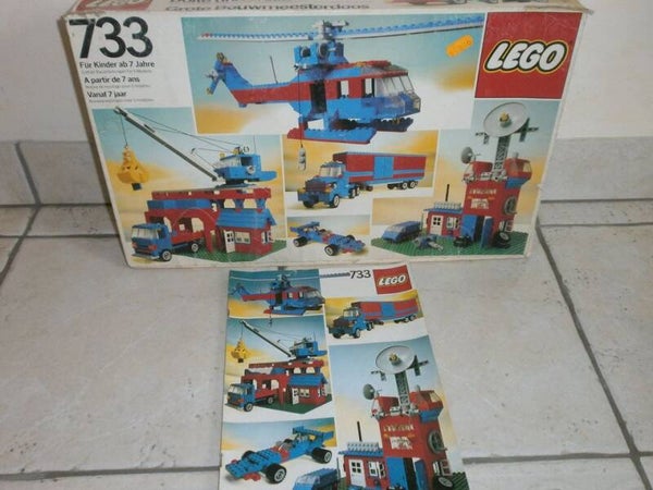 lego 733 , boite vide et notice , occasion