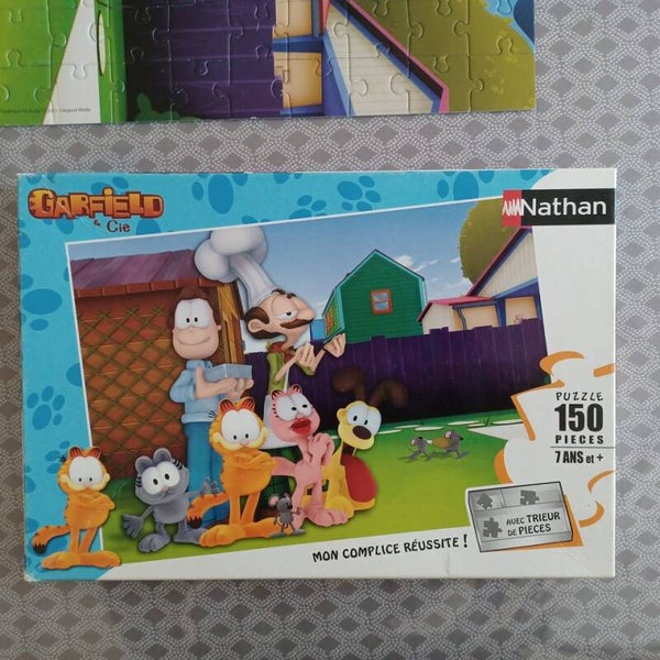 puzzle garfiel 150 pieces , occasion