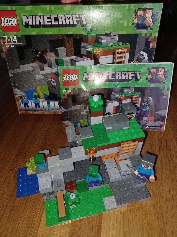 lego minecraft 21141 grotte du zombie , occasion