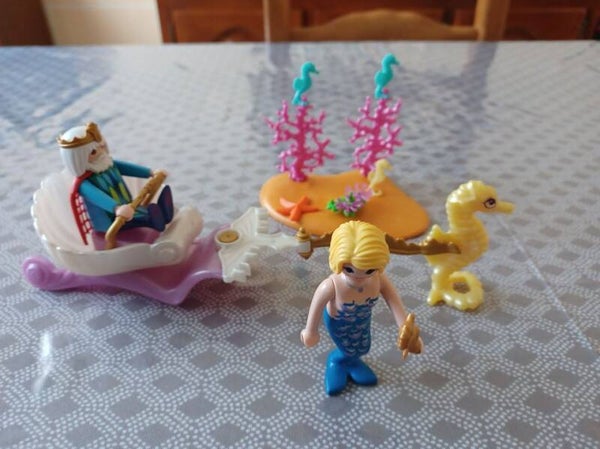 playmobil , sirene et traineau des mers, occasion