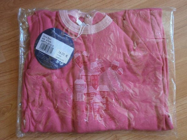 pyjama bebe , petit bateau , rose , 6 mois , neuf