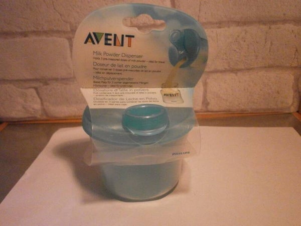 avent boite doseur de lait en poudre pour biberon 3 doses , neuf