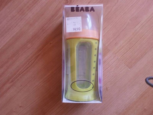 biberon biboz vert 210 ml , beaba, neuf