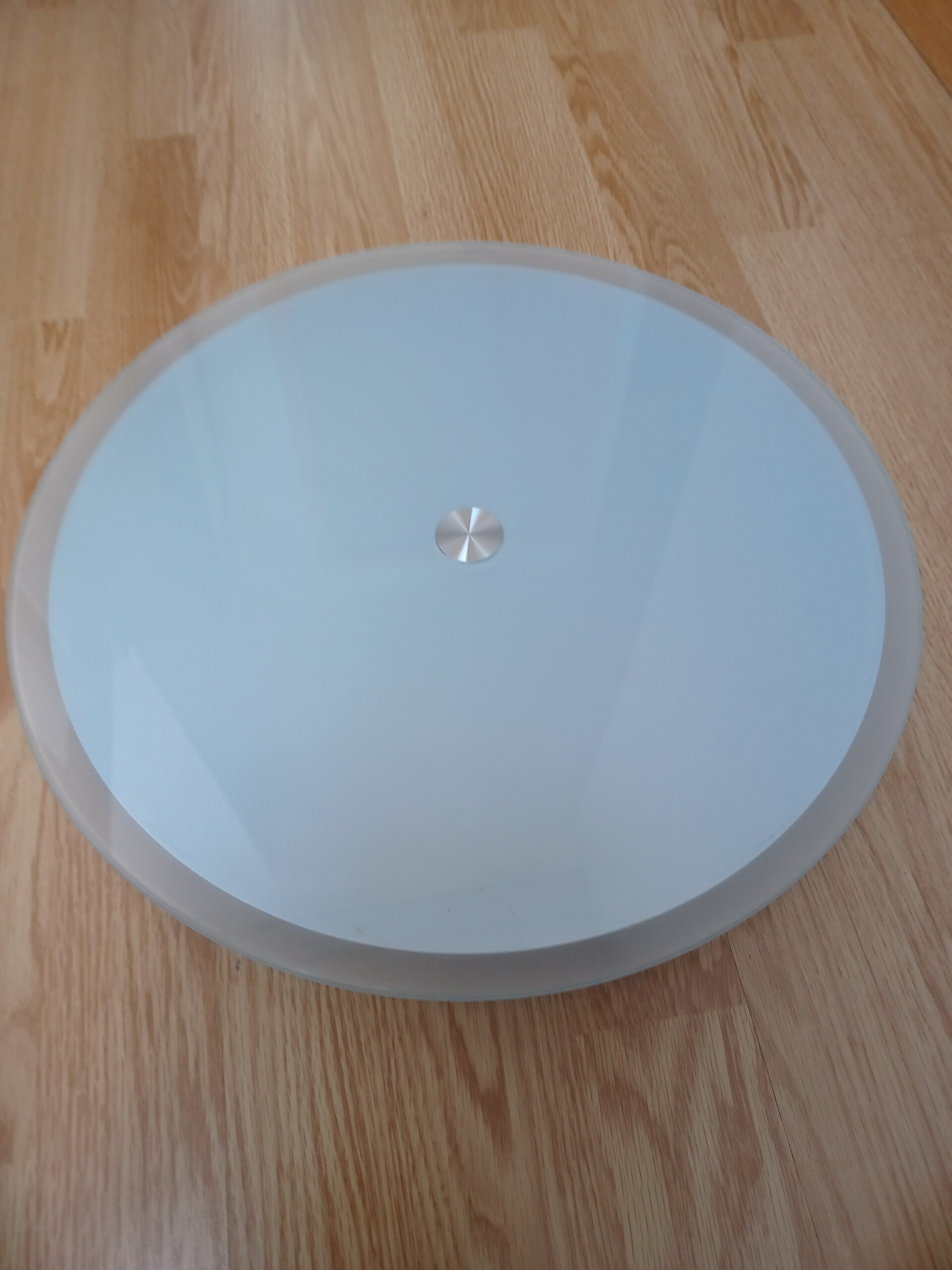 plateau tournant en verre , 40 cm , occasion