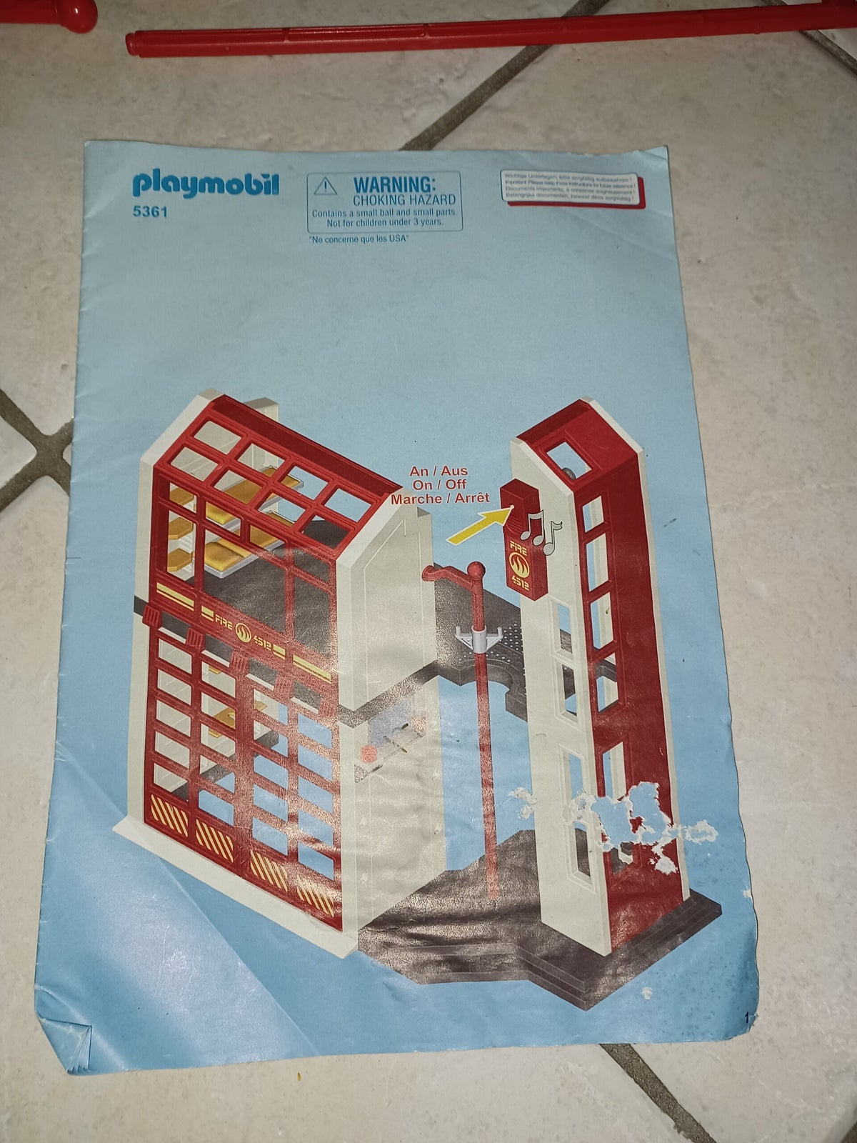 Mode d’emploi Playmobil set 5361 Rescue Caserne de pompiers