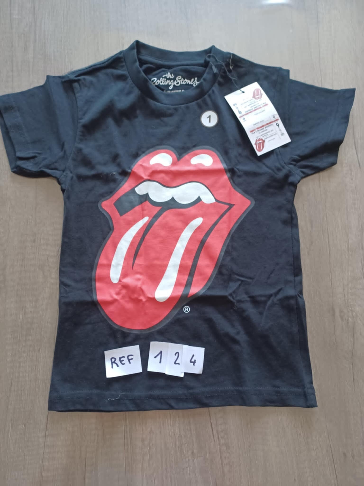 t-shirt enfant rolling stones , 1/2 , 3/4 , 7/8 , 9/10 ans , neuf