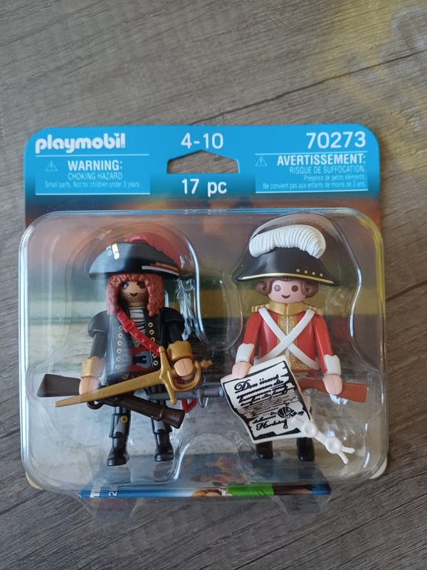 playmobil 70273 , pirate et soldat , neuf
