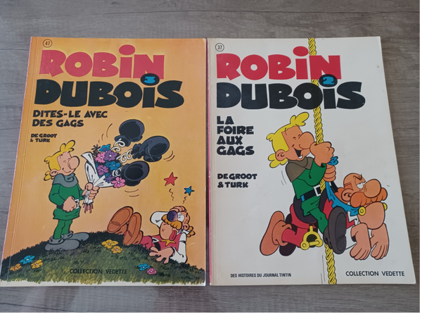 lot de 2 bd robin dubois  37 et 47,  (années 1975 et 77) , occasion