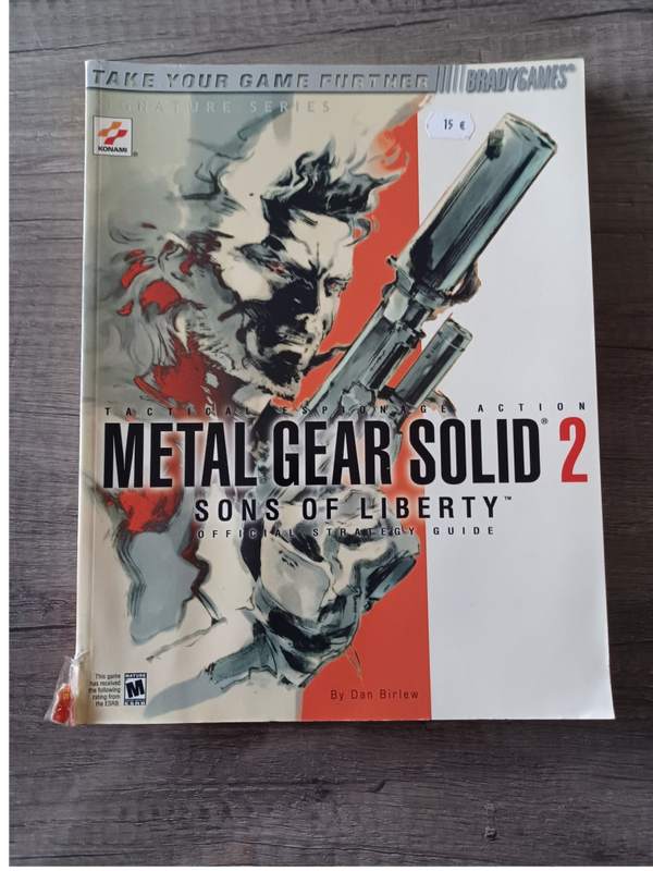 guide metal gear solid 2 sons of liberty , ps2 , en anglais, occasion