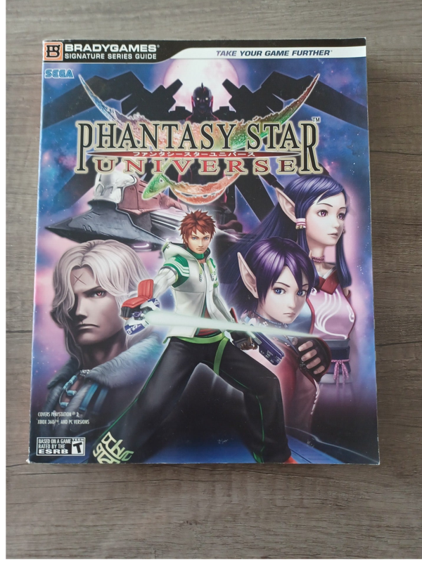 guide phantasy star universe , ps2 et xbox 360 , en anglais , occasion