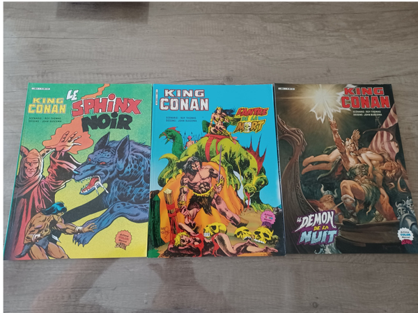 lot de 3 bd king conan , artima ,  (année 1984) , occasion