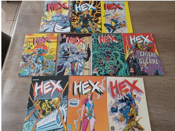 lot de 10  bd hex , dc aredit  ( années 1986 a 87) , occasion