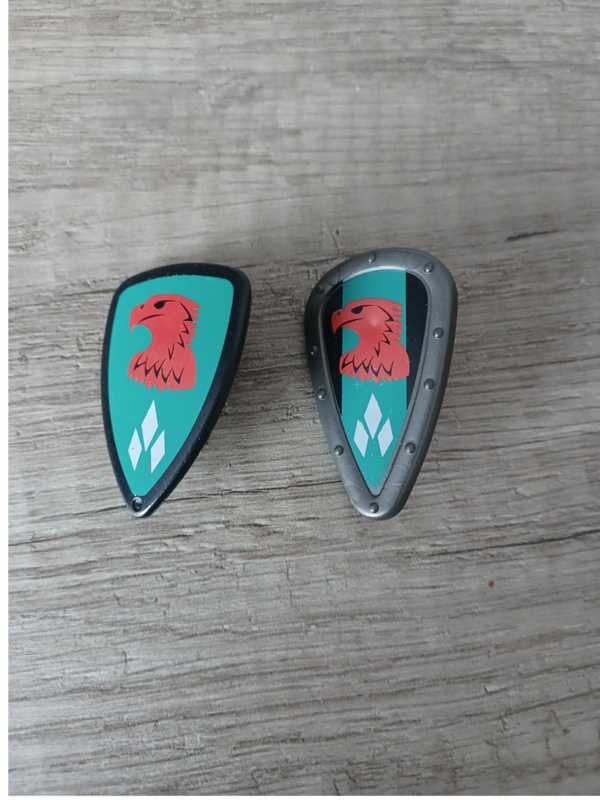 playmobil lot de 2 boucliers aigle rouge, occasion