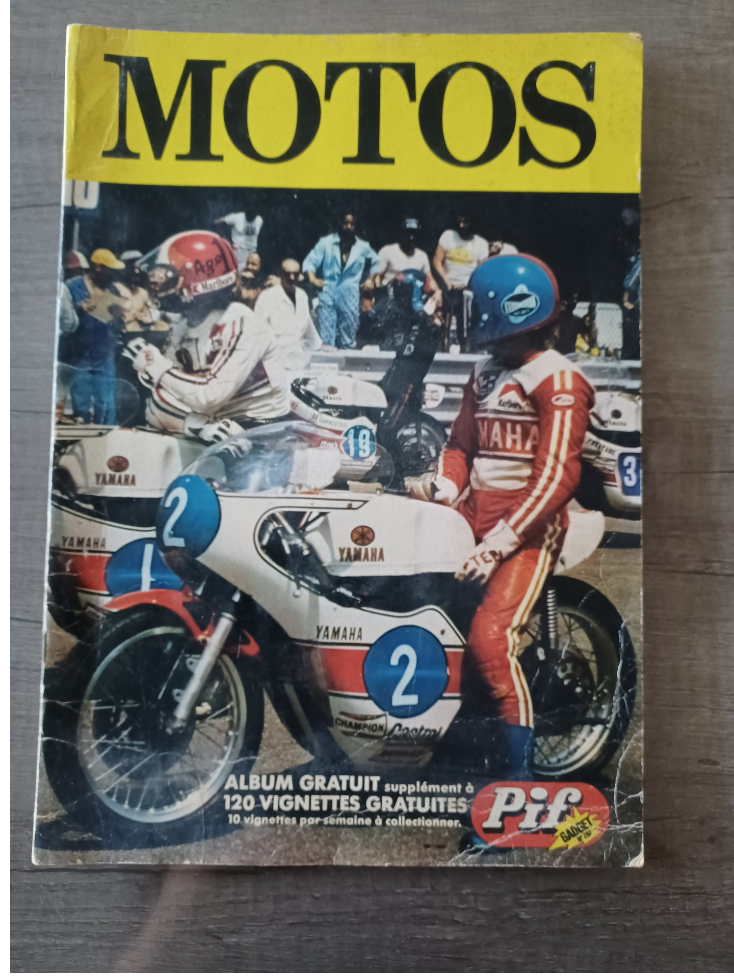 album a vignettes pif gadget , motos , occasion