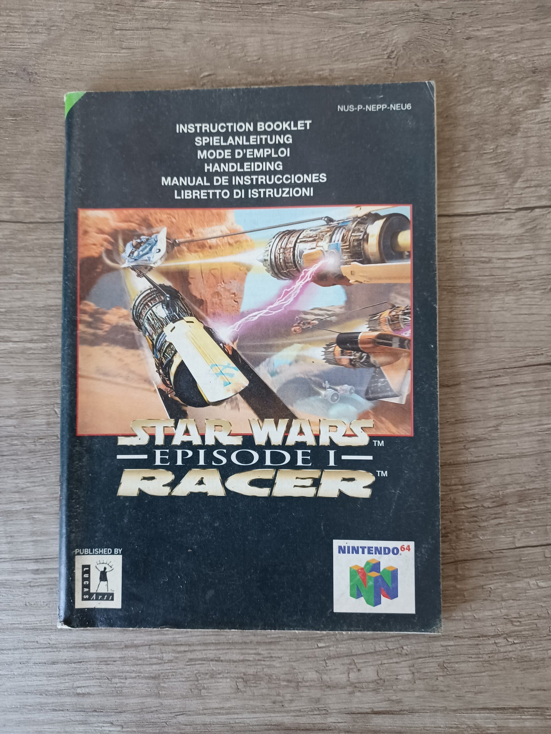 notice du jeu nintendo 64 , star wars racer episode 1 , occasion