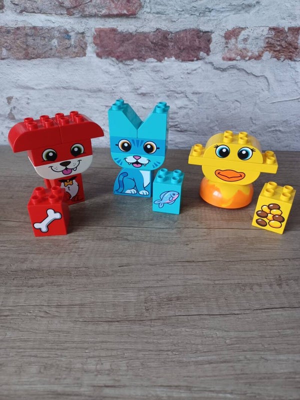 lego duplo les chien , chat et canard , occasion