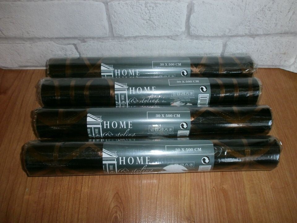 4 chemins de tables noir et or , neuf