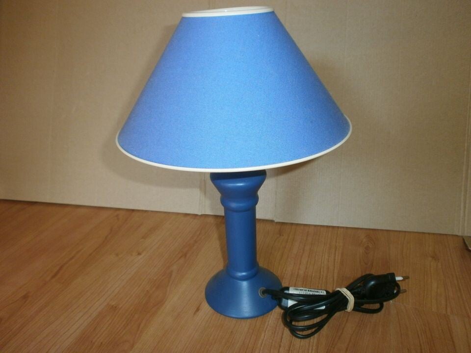 lampe de chevet bleue hauteur 31 cm occasion