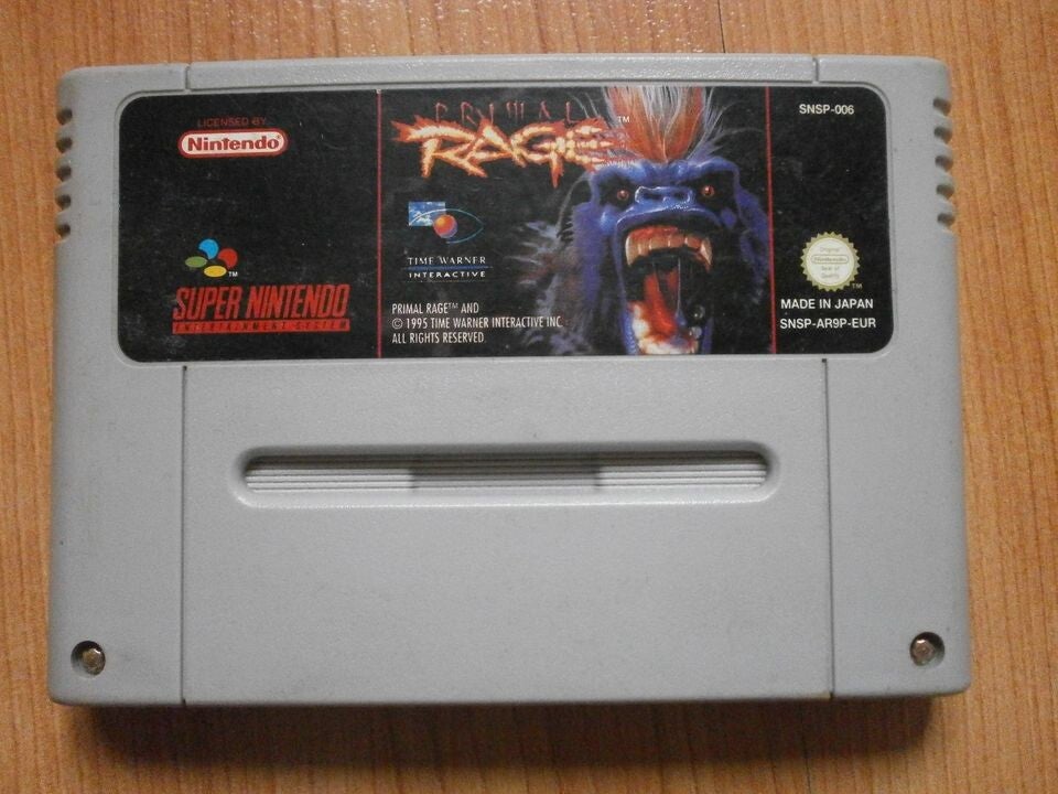 jeu super nintendo primal rage , occasion