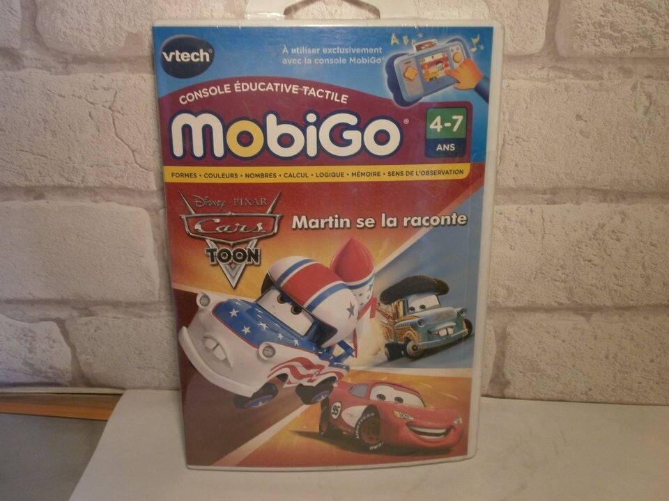 jeu mobigo , cars toon , martin se la raconte , neuf