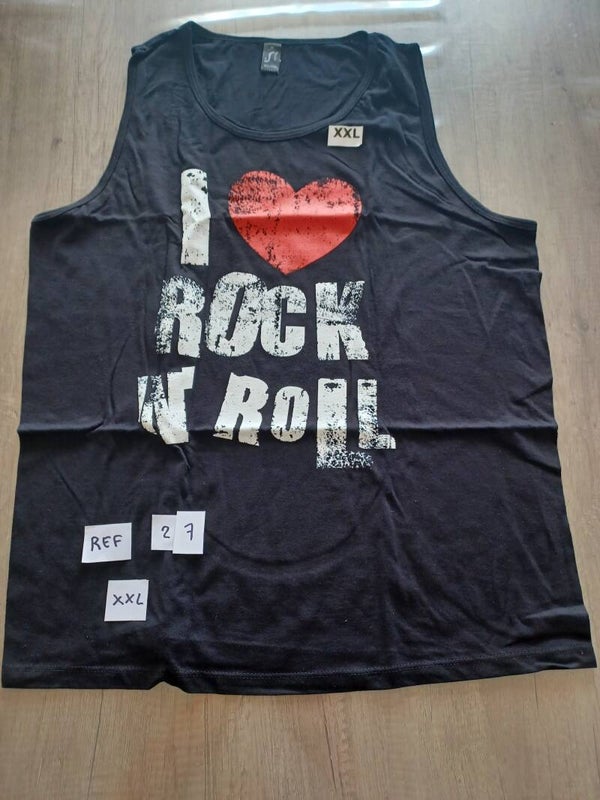 debardeur i love rock n roll , L ou 3XL , neuf