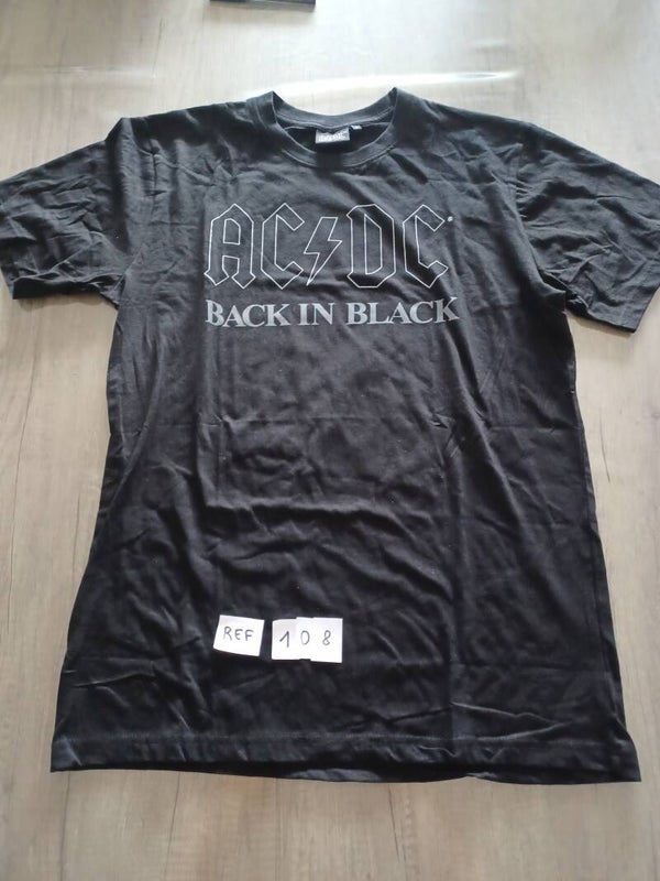 t-shirt , acdc back in black ,  taille M , neuf