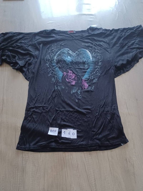 t-shirt femme raven heart , 2XL , neuf