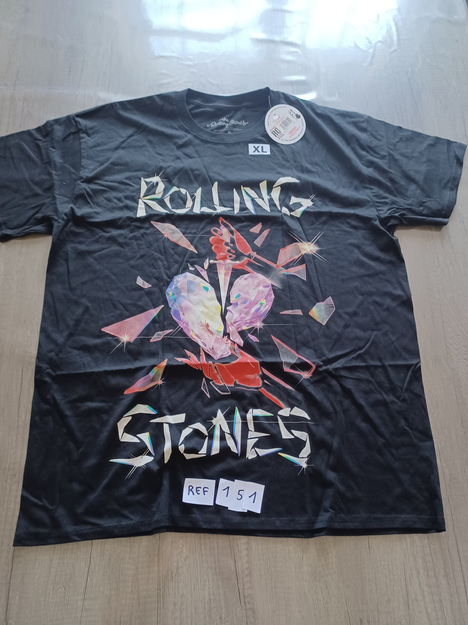 t-shirt rolling stones (151) , M , L , XL ou 2XL, neuf