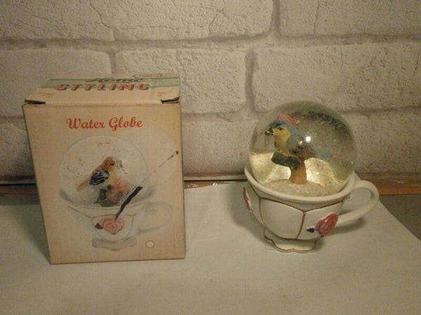 boule a neige tasse oiseau , neuf