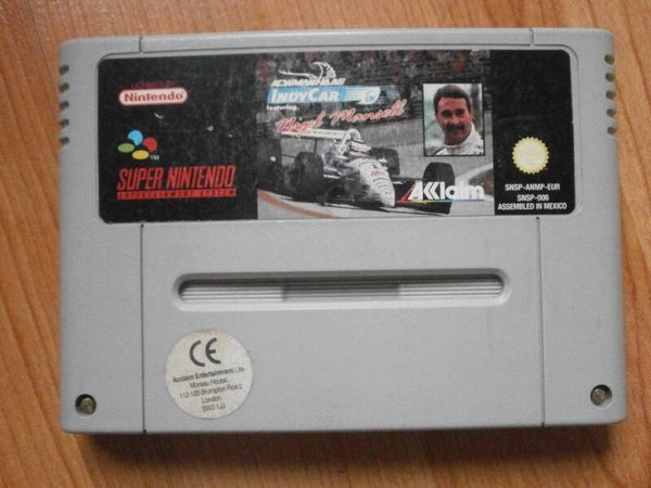 jeu super nintendo indy car nigel mansell, occasion