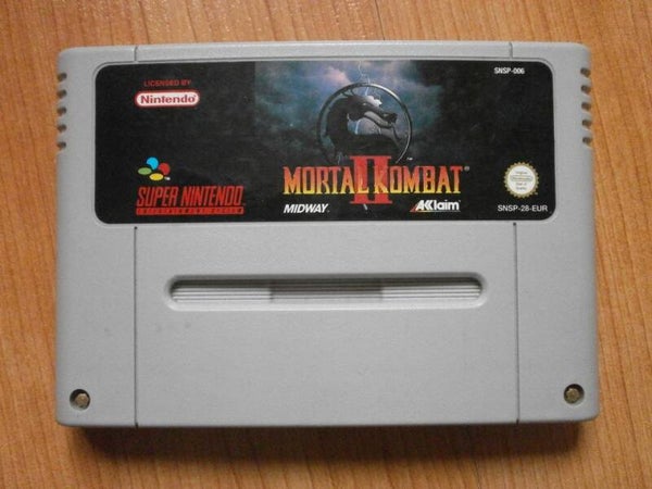 jeu super nintendo mortal kombat 2, occasion