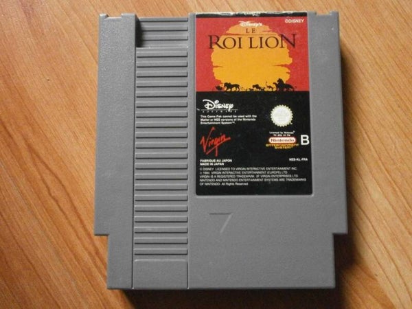 jeu nintendo nes le roi lion , occasion