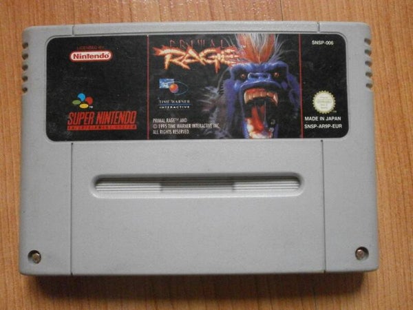 jeu super nintendo primal rage , occasion